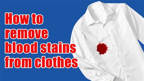 remove blood stains from jeans